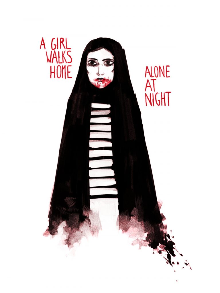 A Girl Walks Home Alone at Night poster.