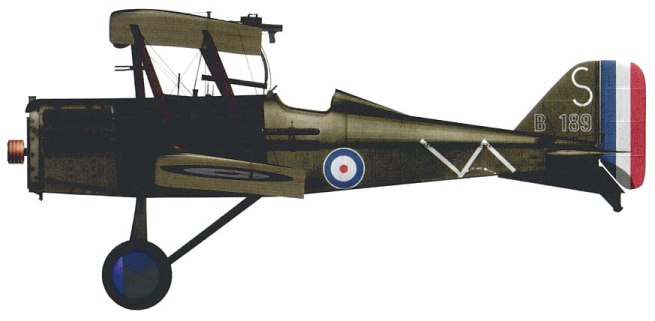 An SE5a, the aircraft in which Roy did most of his combat flying, in the colours of 40 Squadron with which he served. Credit: Wing Palette