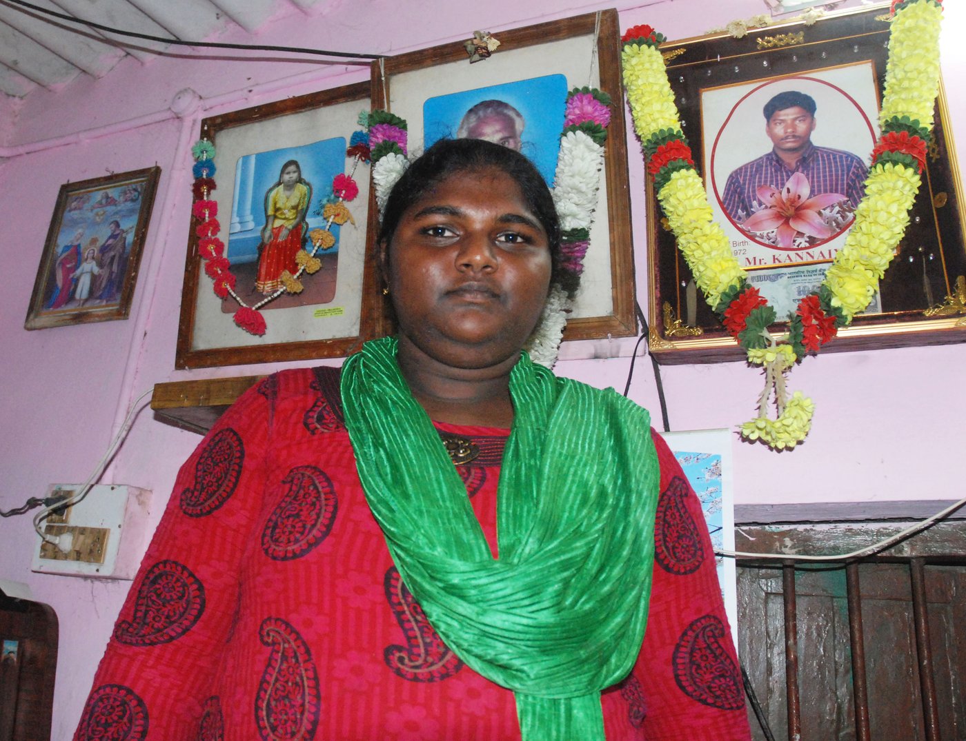 Younger daughter Anandhi, 16, is proud of her mother's hard-earned confidence and tenacity. Credit: Bhasha Singh