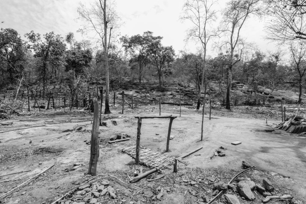 The scale of destruction is devastating, there isn't a single house standing in Devanigutta village. Credit: Javed Iqbal