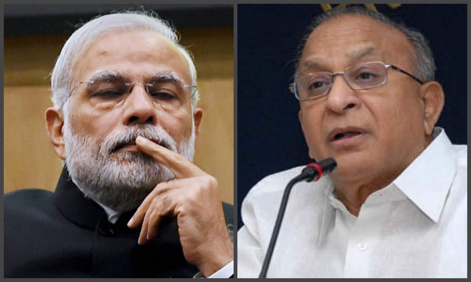 Prime Minister Narendra Modi (L) and S. Jaipal Reddy. Credit: PTI