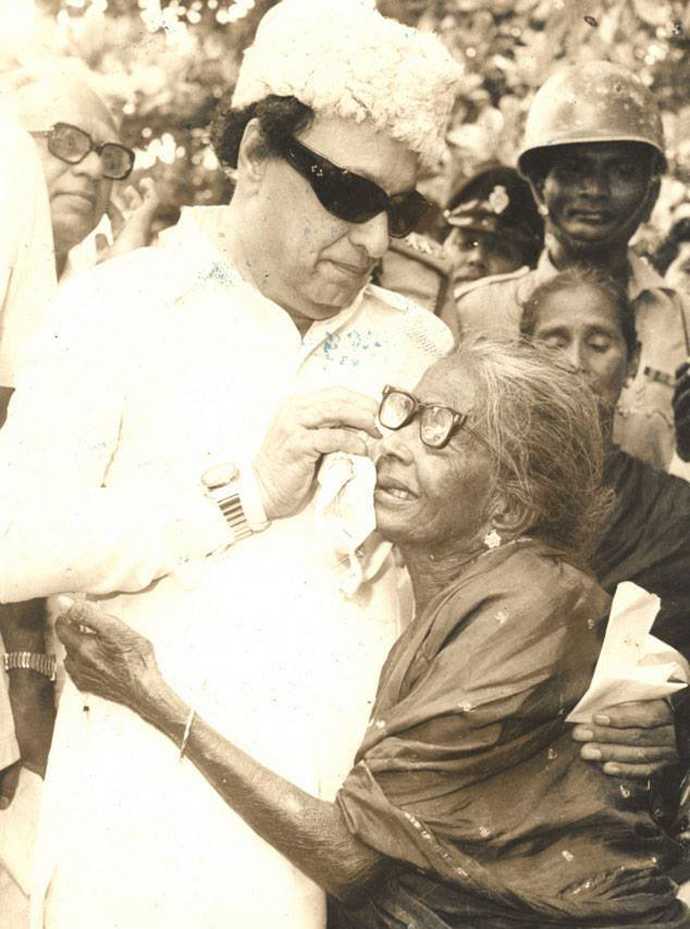 MGR became the darling of the masses with his open generosity. Credit: Twitter