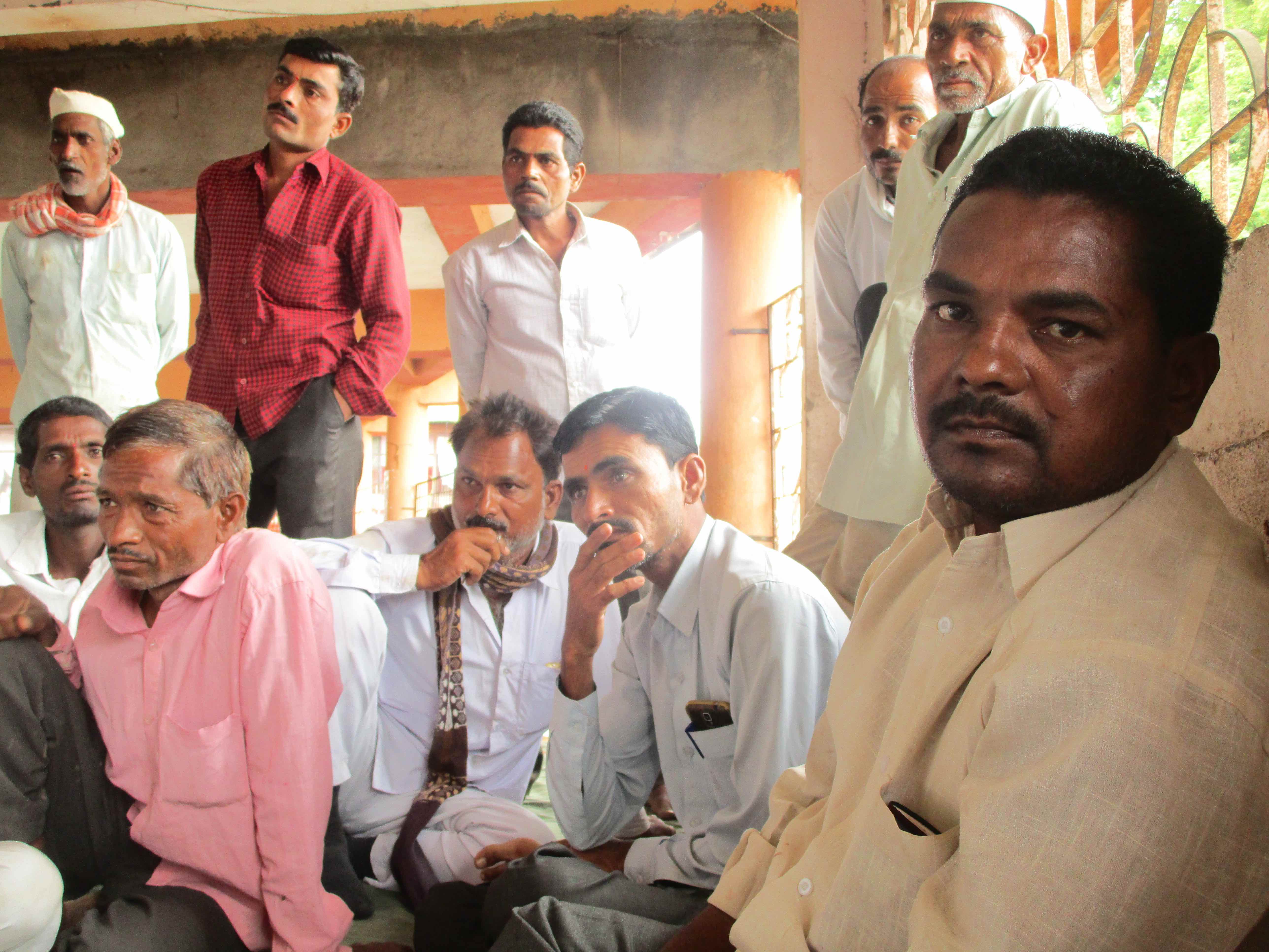 Venkat Balbim Bhise (extreme right), Bisewagholi village: 