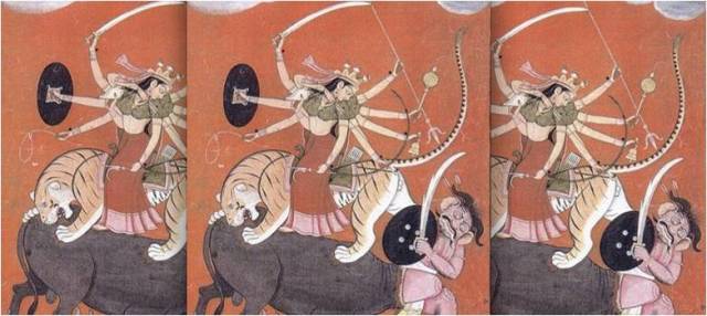 Mahishasura Mardini – the slaying of Mahishasura by Durga