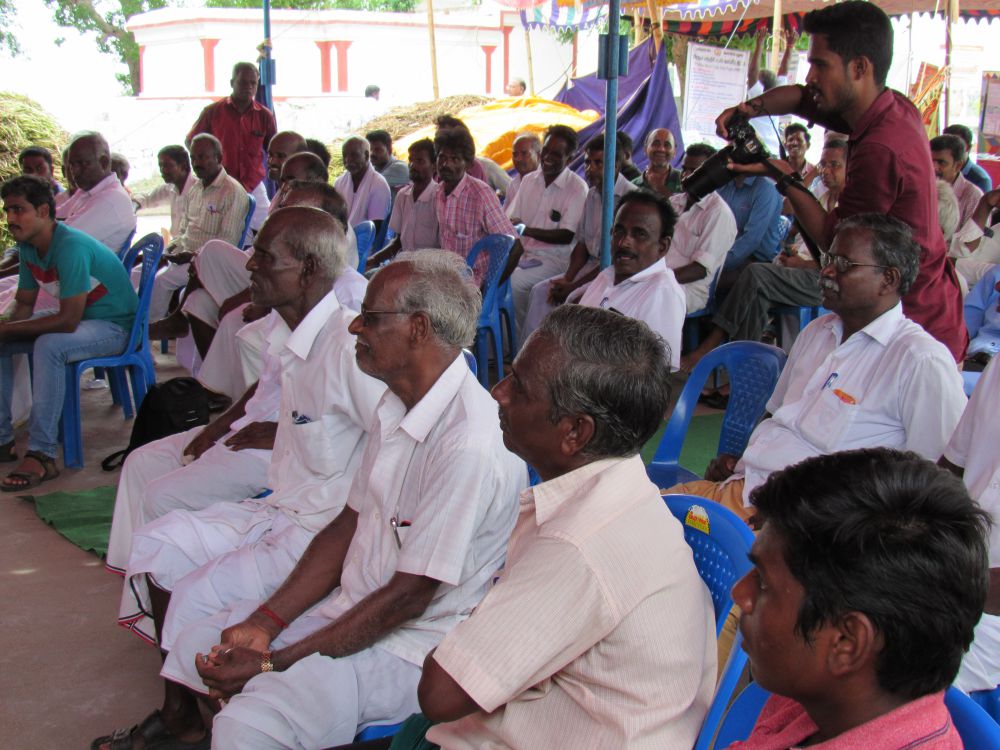Farmers present at the launch of the project. Credit: M.J. Prabhu