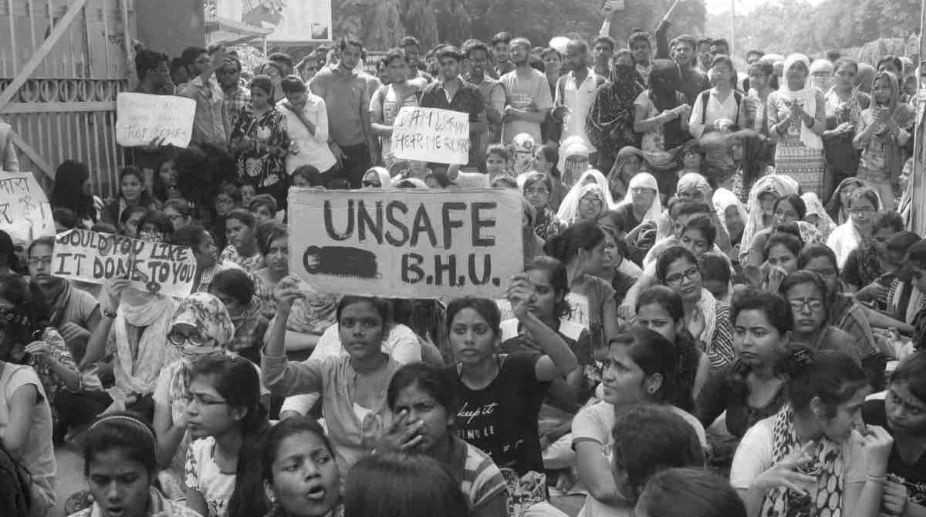 Incidents like the lathi-charge ob women in BHU require greater analysis as they are a reflection of a deeper malaise inflicting our universities. Credit: Twitter