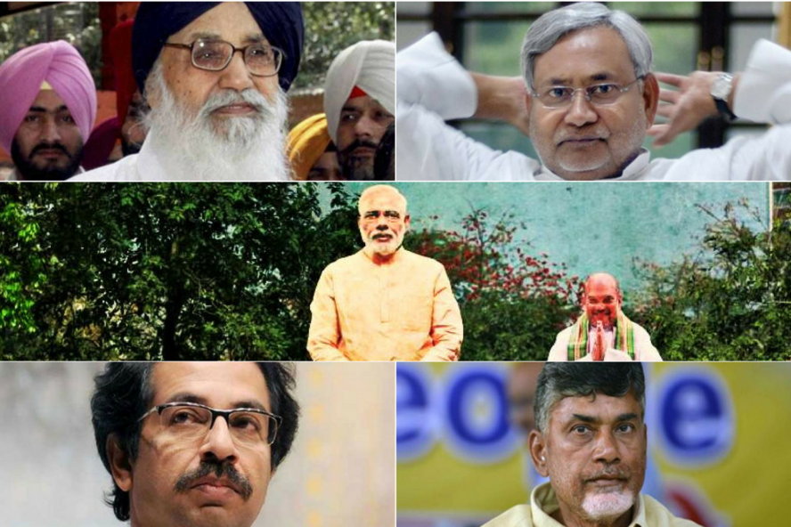 Is it goodbye to the NDA allies? Credit: Reuters/PTI
