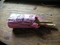 Image of lord Ganesha on the Mangalore Ganesh Beedies wrapper. Credit: Wikimedia Commons