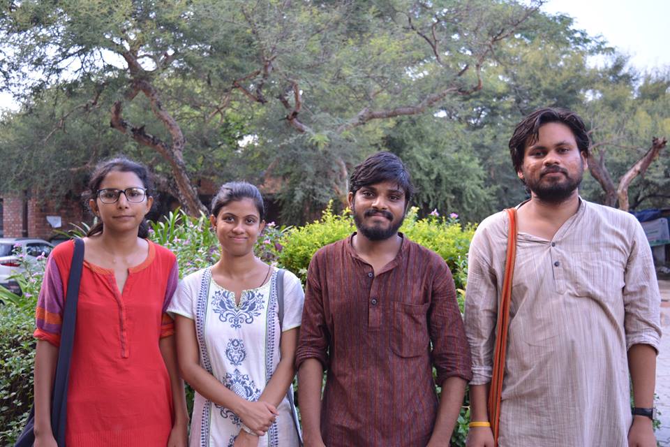 United Left candidates for JNUSU Elections 2017-18. Credit: SFI JNU Unit/Facebook