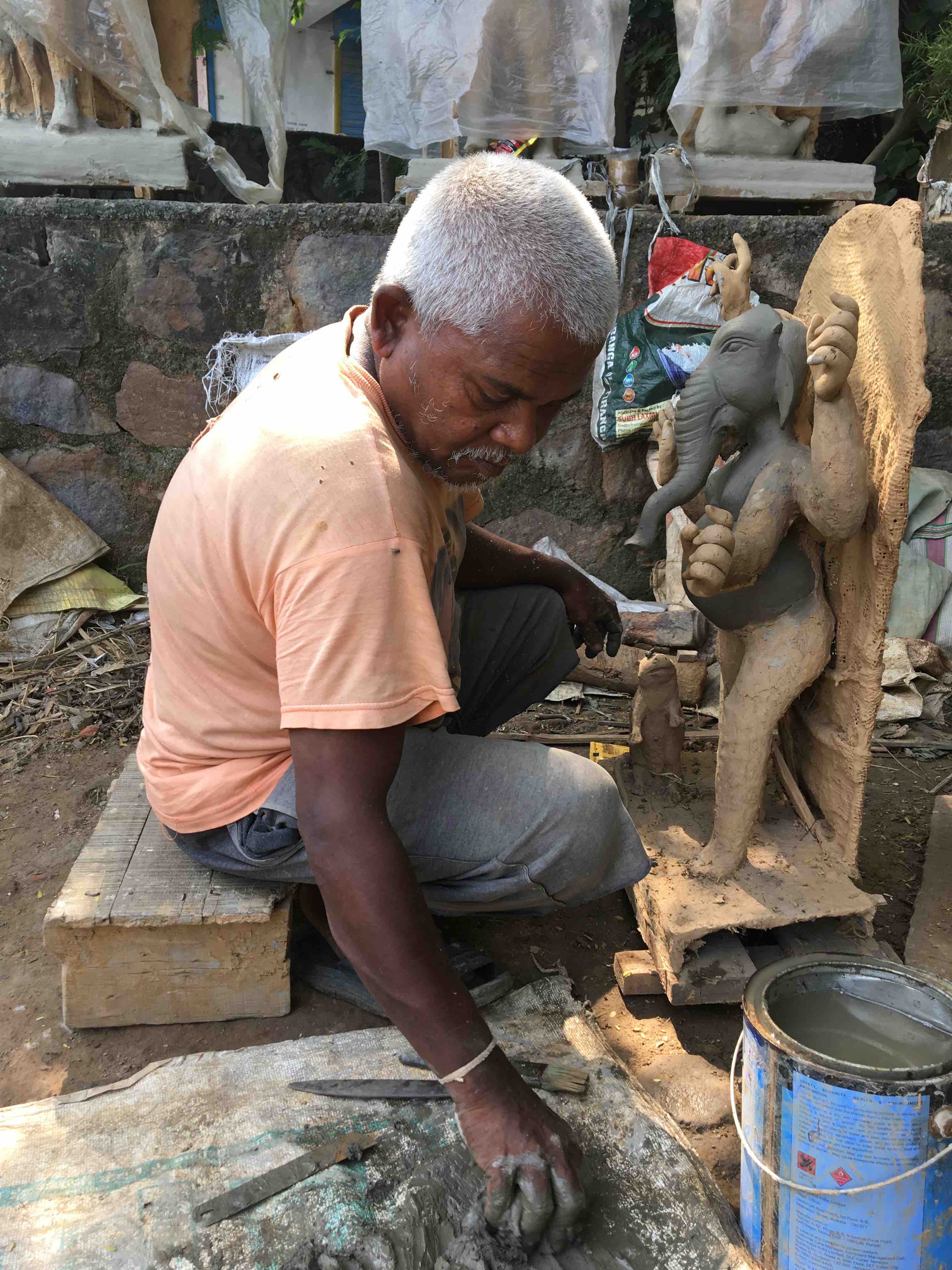 Tapan Malakar: The master at work. Credit: Revathi Krishnan