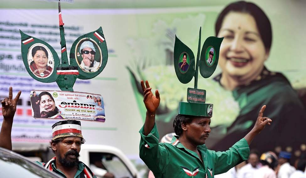 File photo of AIADMK supporters. Credit: PTI
