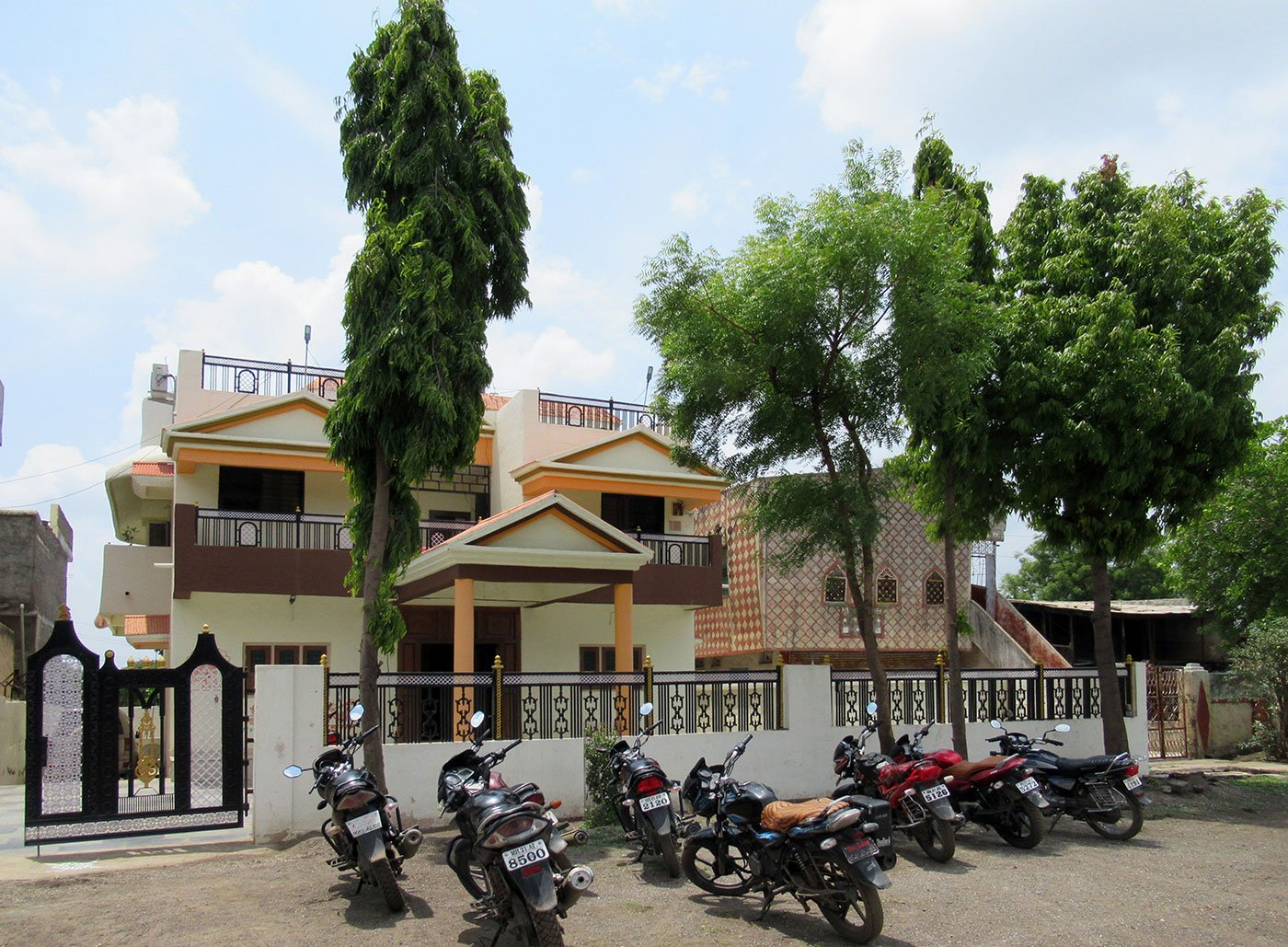 Kadpe's bungalow and office in Ashti town. 'Buying and selling of land does not make everyone a sahucar. It is business', he asserts. Credit: Reuters