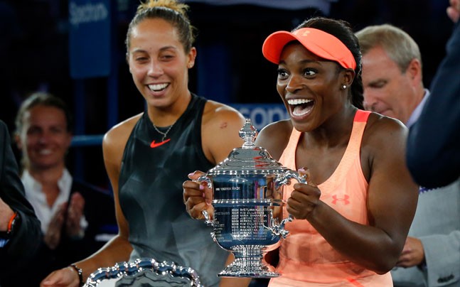 Sloane Stephens defeated Madison Keys to lift her first Grand Slam title at the finals of the US Open. Credit: Reuters