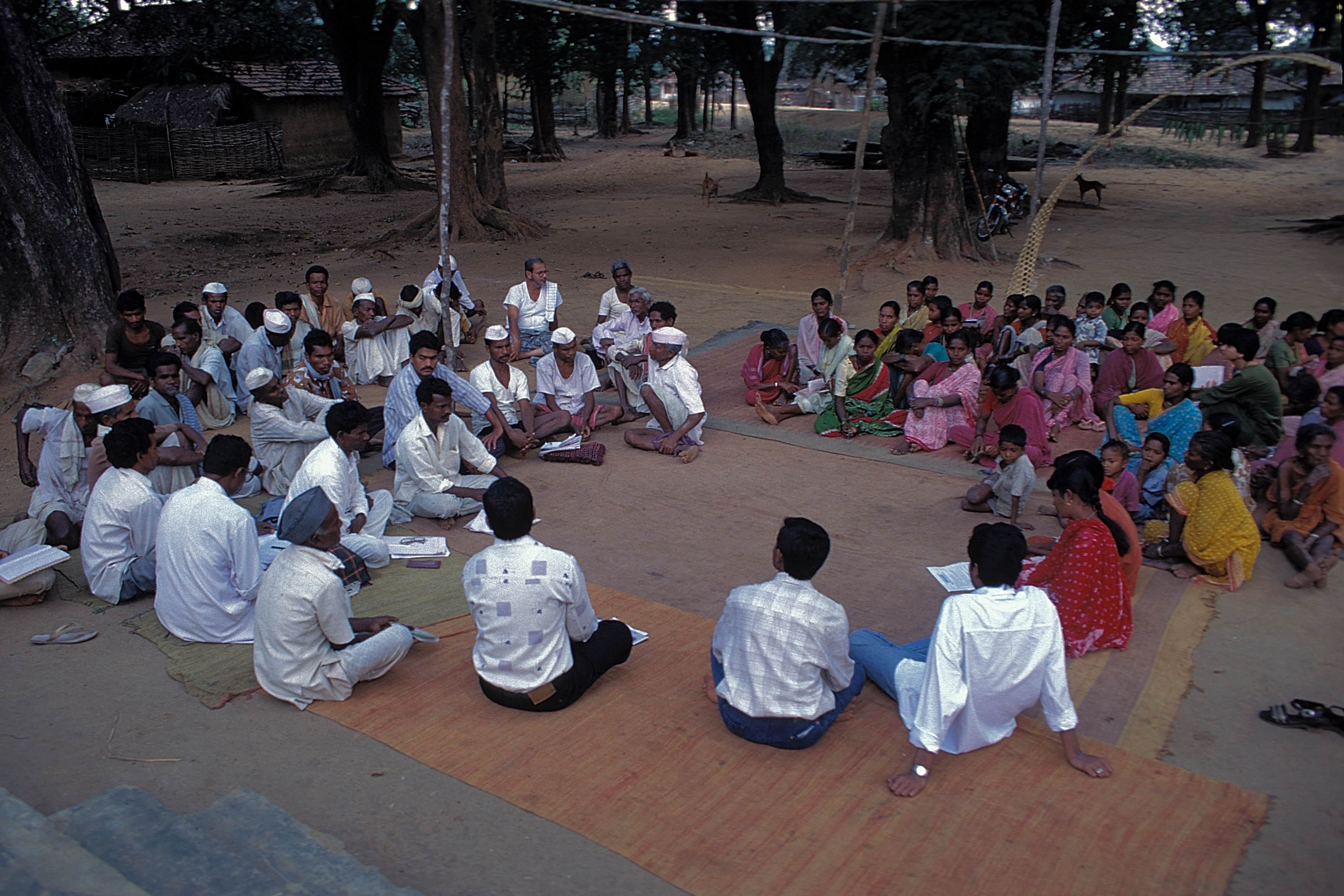 Gram Sabha meeting at Mendha Lekha village, Maharashtra. Credit: Vivek Gour-Broome