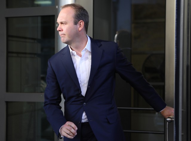 Rick Gates, a former campaign official for U.S. President Donald Trump, departs U.S. District Court after he and Trump's former campaign manager Paul Manafort attended a hearing in the first charges stemming from a special counsel investigation of possible Russian meddling in the 2016 presidential election in Washington, U.S., October 30, 2017. Credit: Reuters