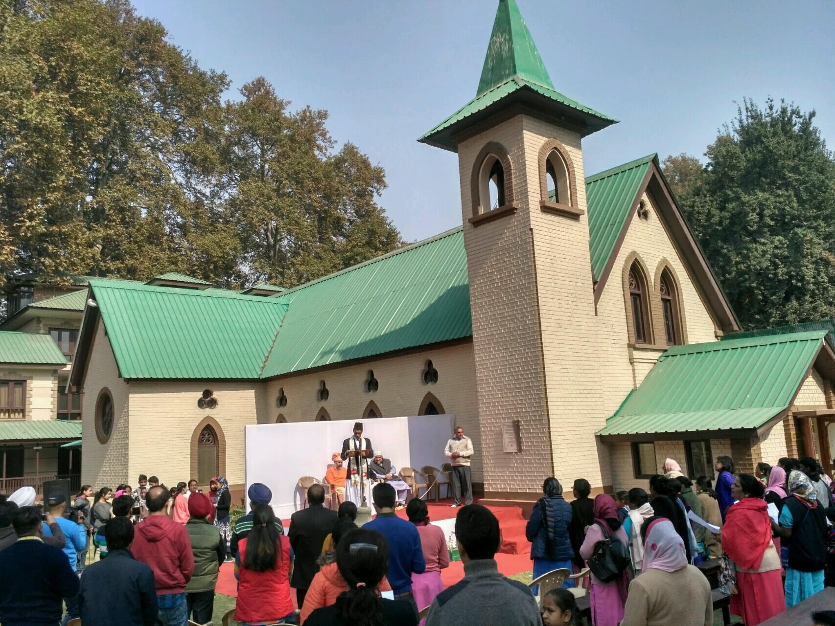 The church mans 42 churches (two in Kashmir) and 36 educational institutions and hospitals, serving the remote areas of Jammu, Kashmir and Ladakh. Credit: Majid Maqbool/ The Wire