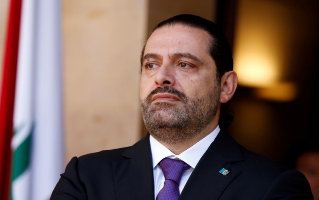 Lebanon's Prime Minister Saad al-Hariri is seen at the governmental palace in Beirut, Lebanon October 24, 2017. Picture taken October 24, 2017. Credit: Reuters/Mohamed Azakir