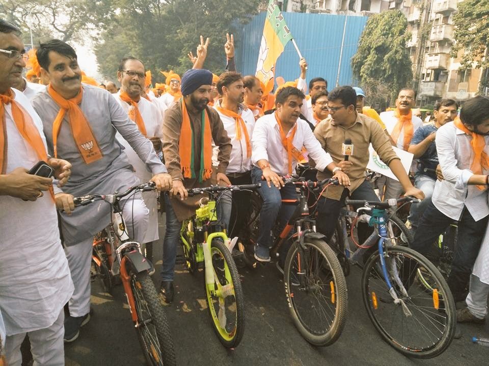 Sanghvi's campaign. Credit: Damayantee Dhar