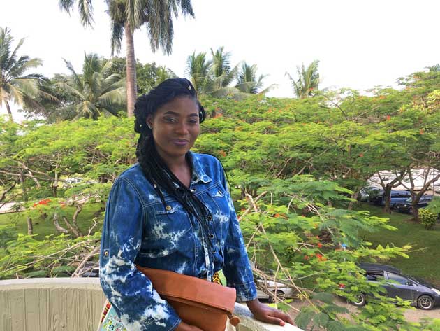 Jubilanté Cutting: “We help children to think out of the box, to learn something about themselves and express themselves.” Credit: IPS/ Pascal Laureyn