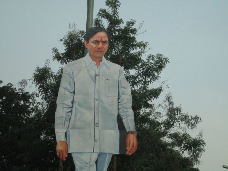 playing the development card  the trs scores a landslide victory in hyderabad