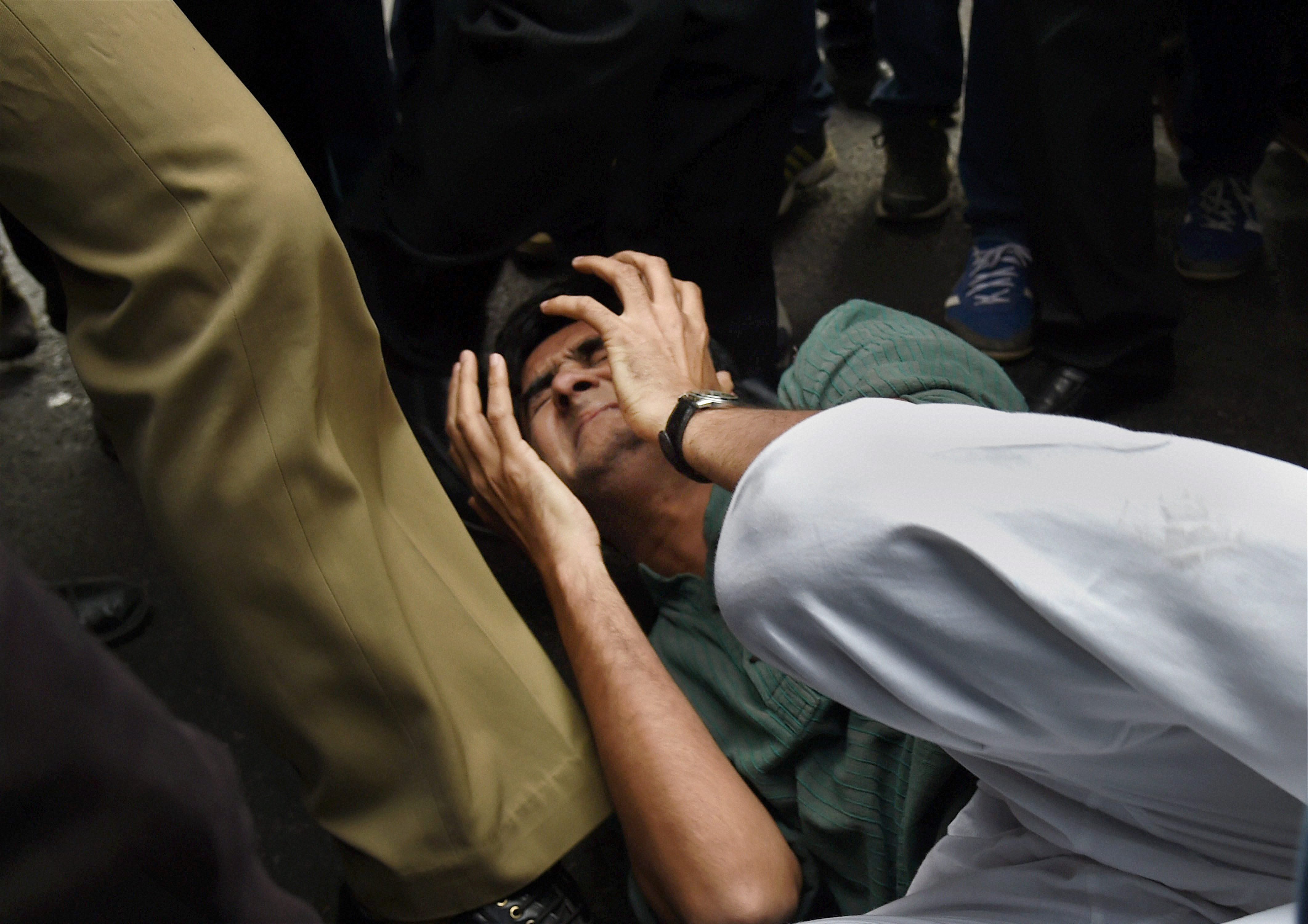  defending bharat mata   with kicks and punches