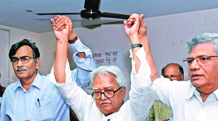 cpi m  s dilemma in west bengal  to align or not with the congress