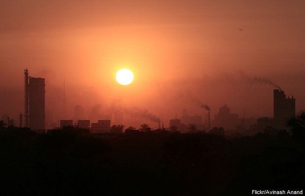 7 am  peak pollution levels in four cities