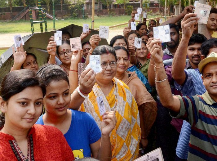 Voters of all ages in Hoogly. Credit: PTI