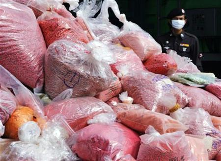 myanmar  drugs worth  36 million seized in record bust