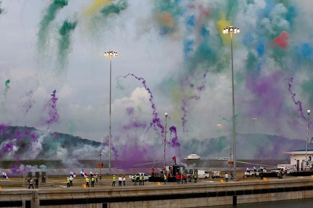 amid market risks and cost conflicts  panama opens canal extension