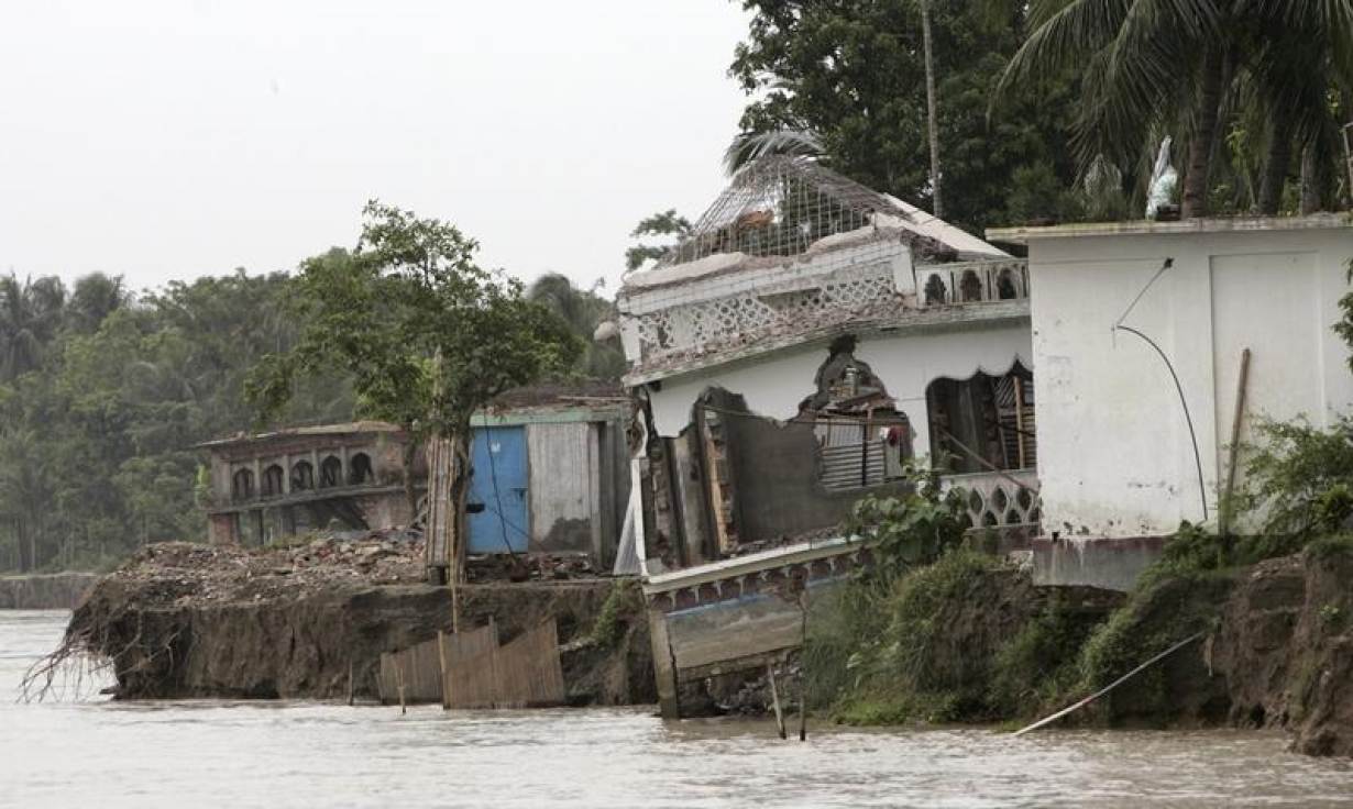worsening erosion of brahmaputra s banks uproots bangladeshi village families