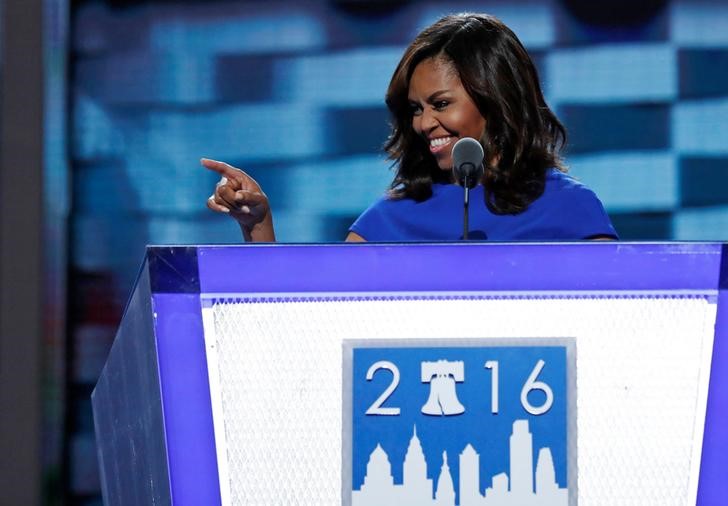 michelle obama delivers iconic speech at democratic convention