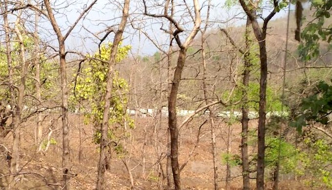 A portion of the 50-km-long concrete pipe carrying Narmada water to the Shipra.