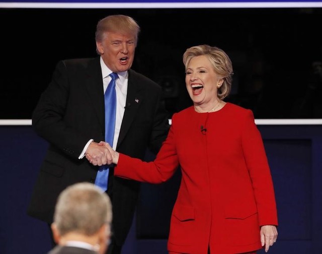 clinton  trump square off over race  experience in first debate