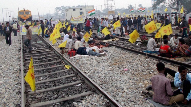 freedom under fire  dalits want  rail roko  in gujarat tamil nadu village charged with sedition