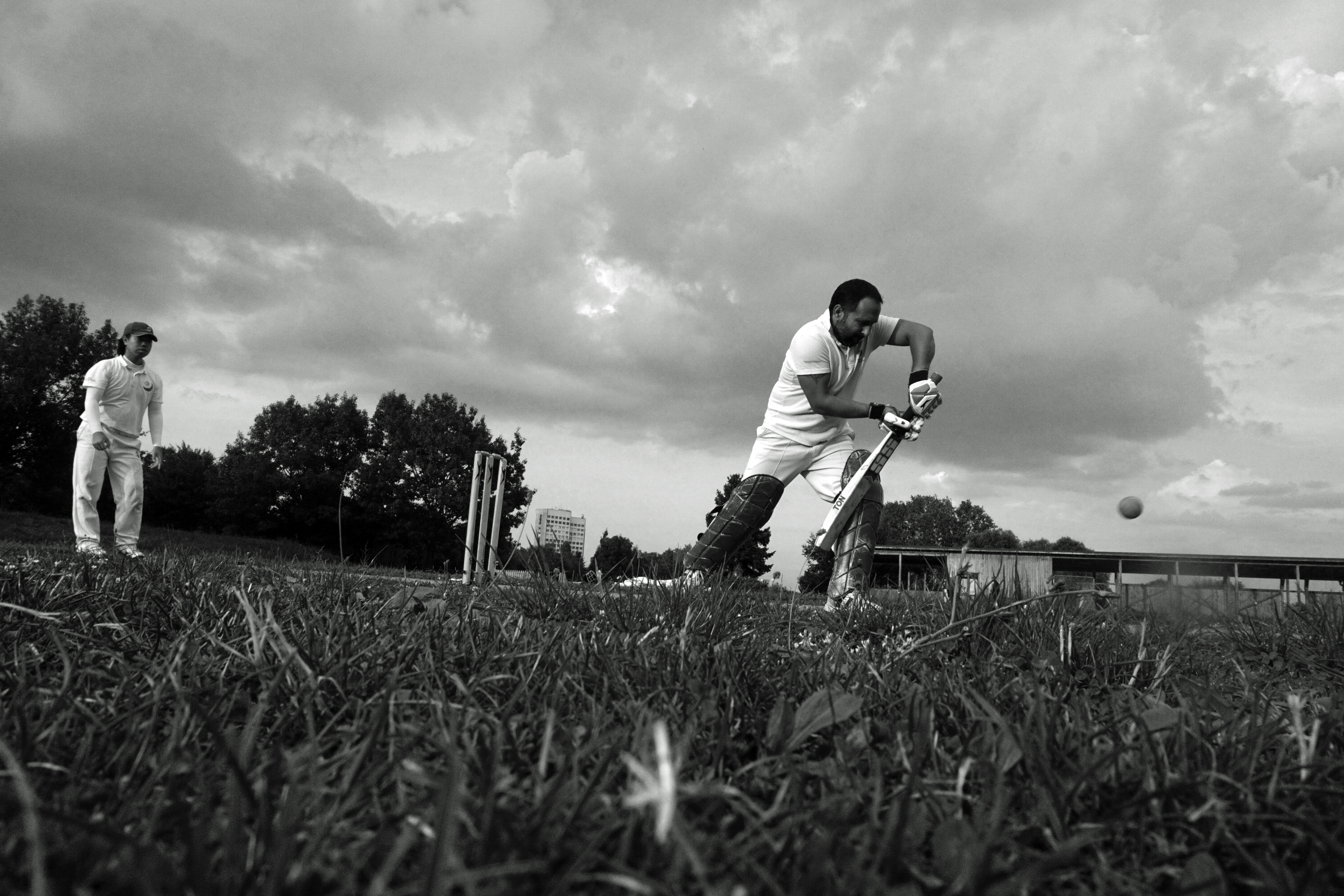 Indians playing cricket in Sofia, Bulgaria. Prakash Mishra is heading the Asia Team and has been living in Sofia for several years. In the team, there are people from Pakistan, Bangladesh, Sri Lanka and Japan. Credit: Shome Basu