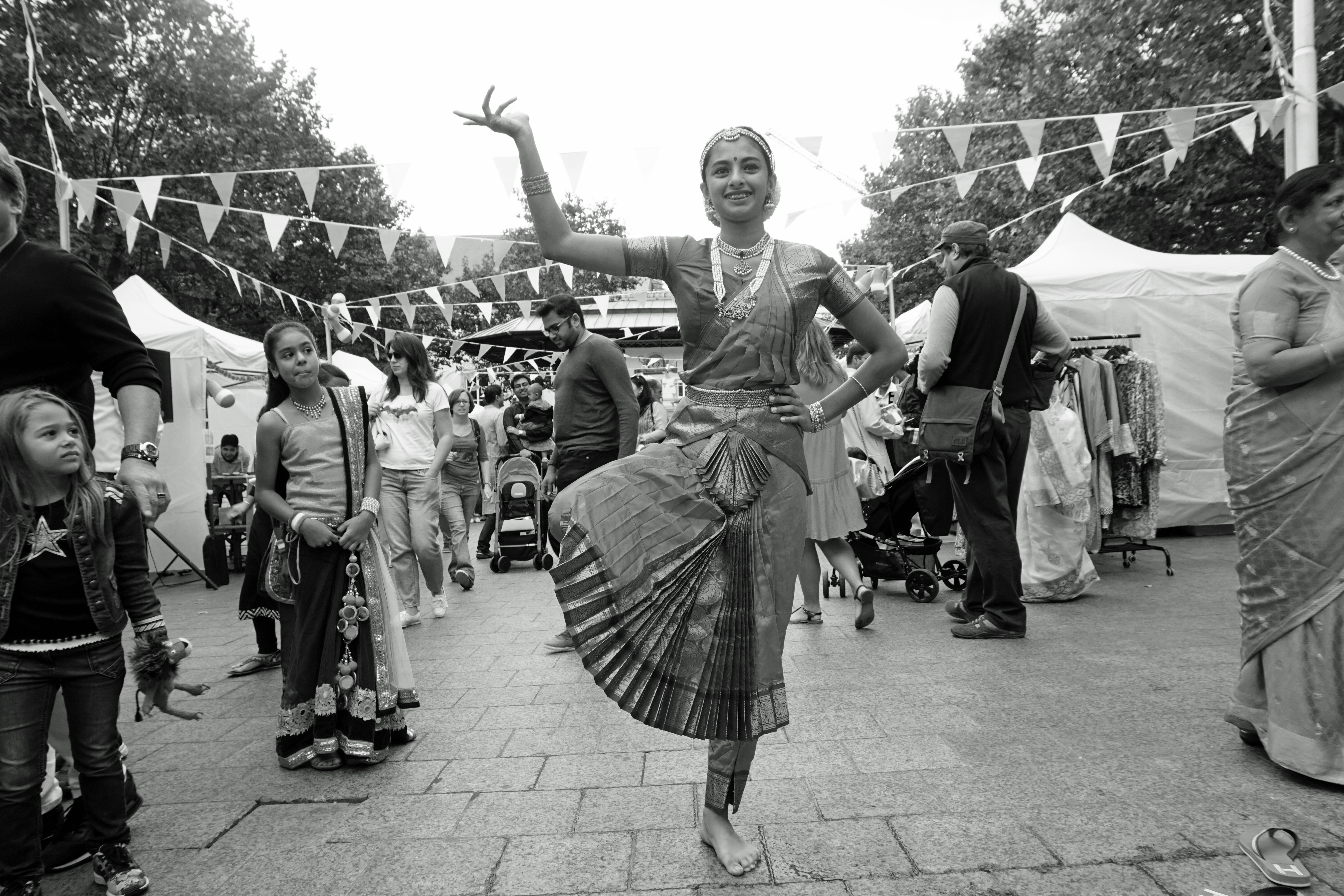 Tanya Desai, born and brought up in Luxembourg, performs Bharatanatyam during ‘India Day’ celebrations. Credit: Shome Basu