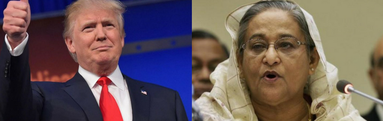why the bangladesh government is pleased trump will be the next us president