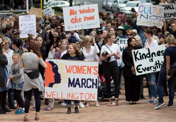 thousands protest trump as  sister marches  begin in australia  asia