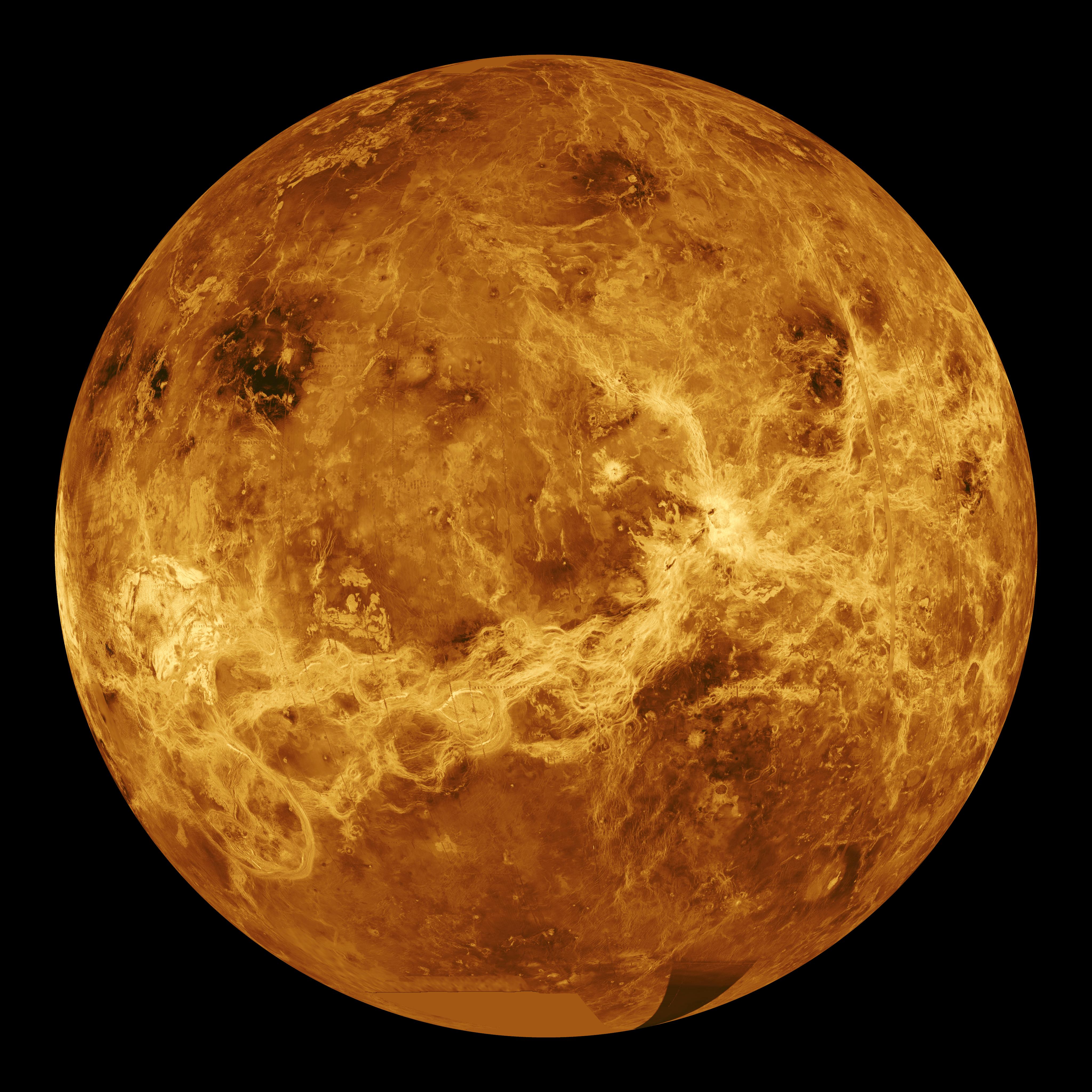 astronomers spot strange  bow like structure in venus s atmosphere