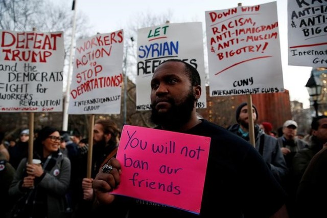 rights groups slam trump s plans for muslim refugees and migrants