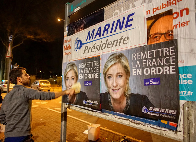 france  le pen kicks off election campaign at lyon rally