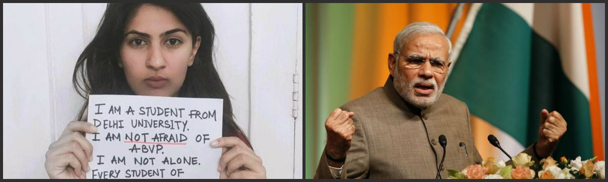 the modi government cannot accept those who will not be intimidated