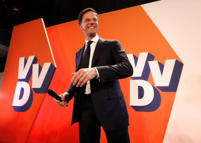 dutch prime minister rutte on course for big victory over far right geert wilders