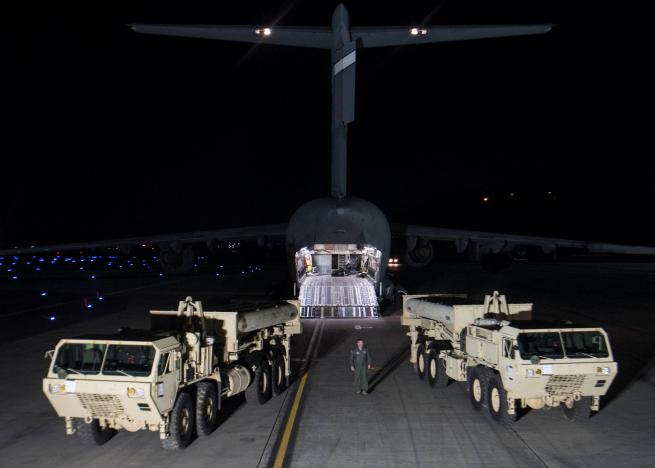 us begins deploying anti missile system in south korea