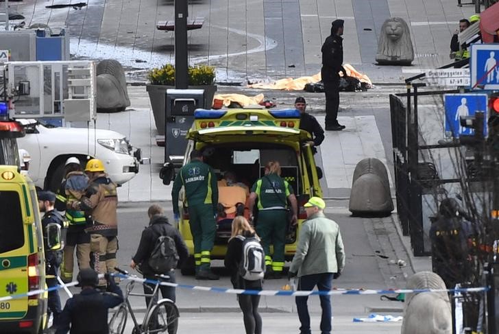 one arrested after four killed in sweden truck attack