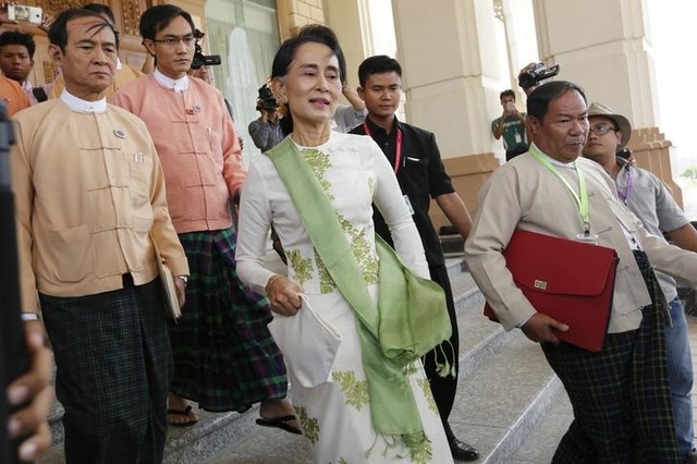 myanmar leader suu kyi s party wins nearly half of the seats in by elections