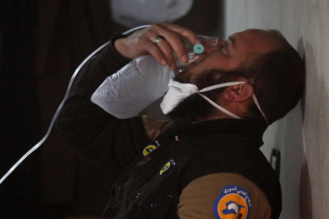 scores reported killed in chemical attack on syrian rebel held area