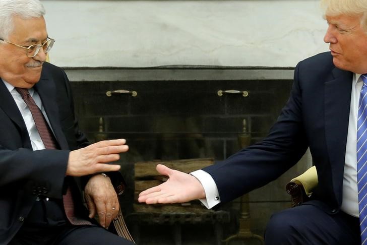 trump promises israel palestine peace  but offers no new policies