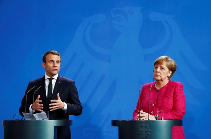 macron and merkel discuss deeper eu integration post brexit